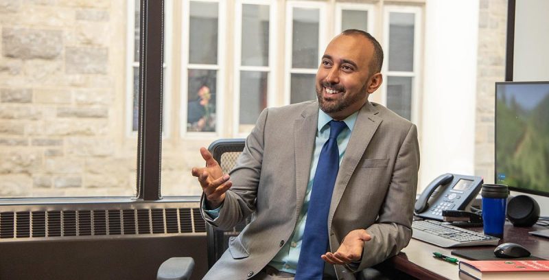 Idris Adjerid, associate professor of business information technology, researches how people make online privacy decisions. (Photo credit: Shawn Sprouse)