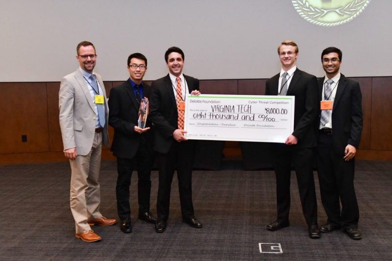 Virginia Tech cybersecurity team wins first place in Deloitte cyber threat competition