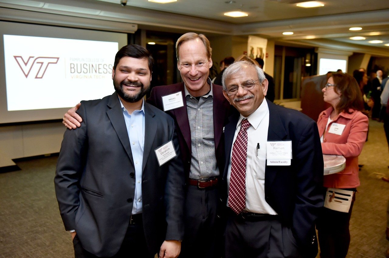 from left: Ebrahim Poonawala, Mike Clarke, Raman Kumar