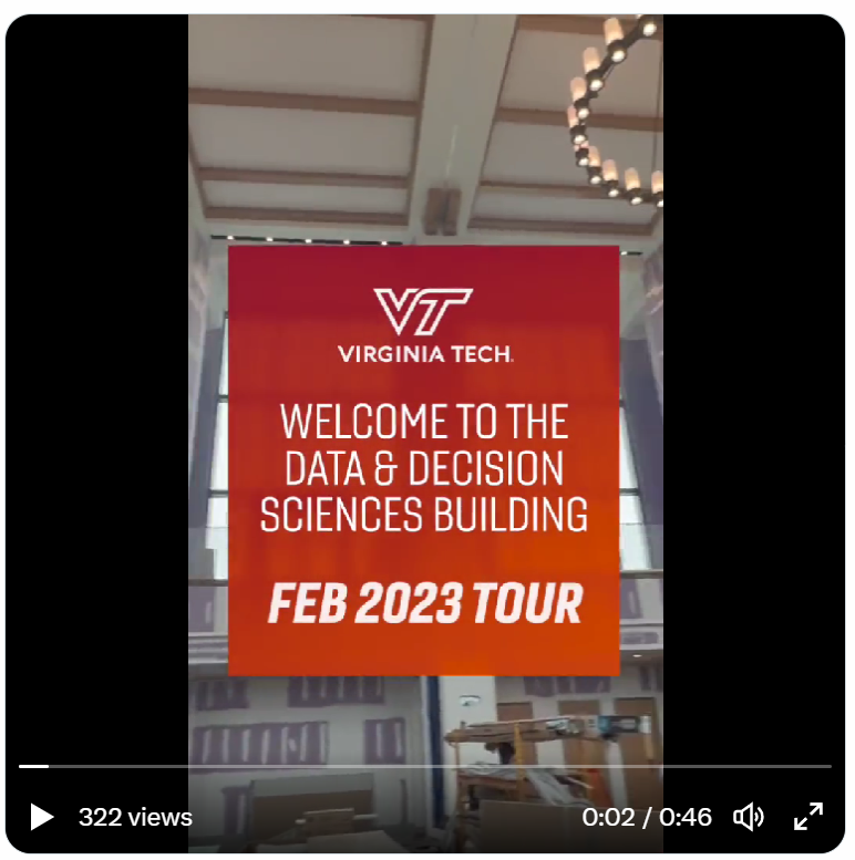 Welcome to the Data and Decision Sciences Building Tour February 2023