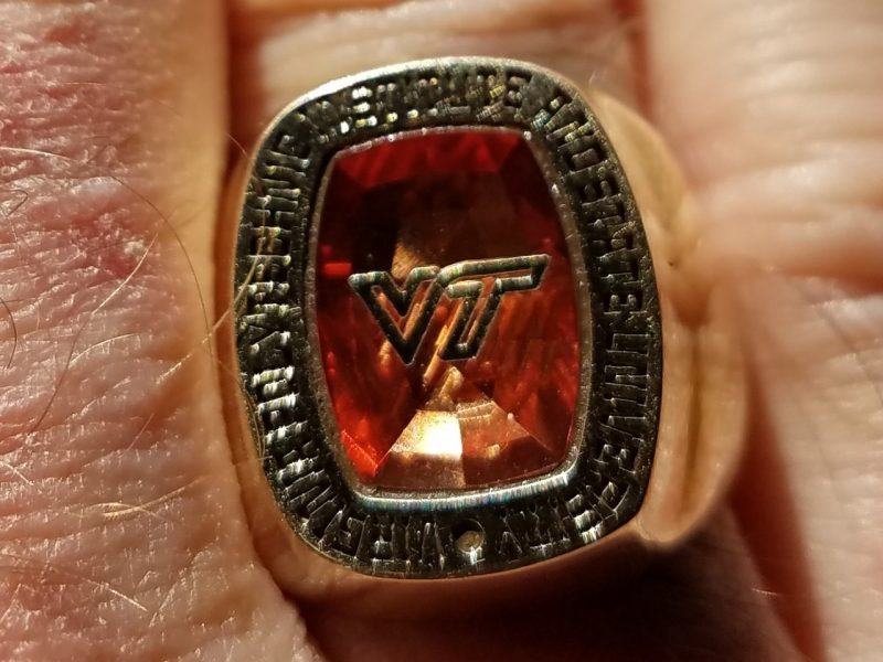 Virginia Tech Class Ring