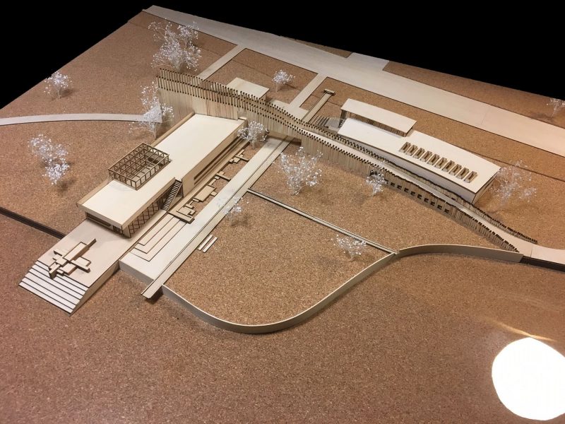 From Benbassat’s undergraduate thesis project, an architectural model of Brewski’s Barkhaus.