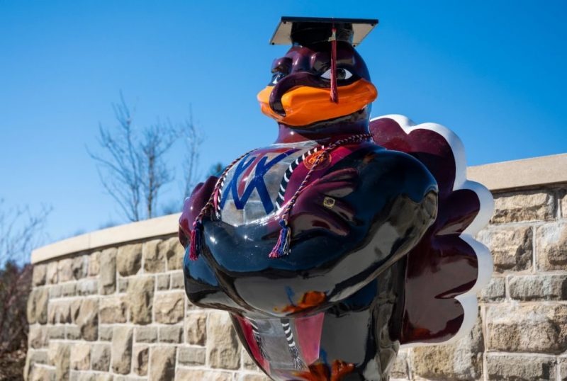 New HokieBird statue honors the Class of 2020