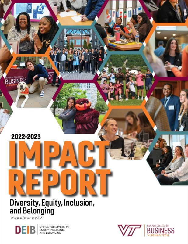 Impact Report details Pamplin's efforts for an inclusive business learning environment